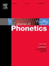 Journal of Phonetics front page