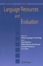 Language Resources and Evaluation front page