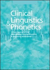 Clinical Linguistics & Phonetics front page