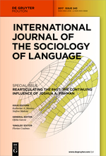 International Journal of the Sociology of Language front page