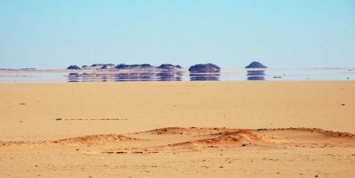 Some mirage in a desert