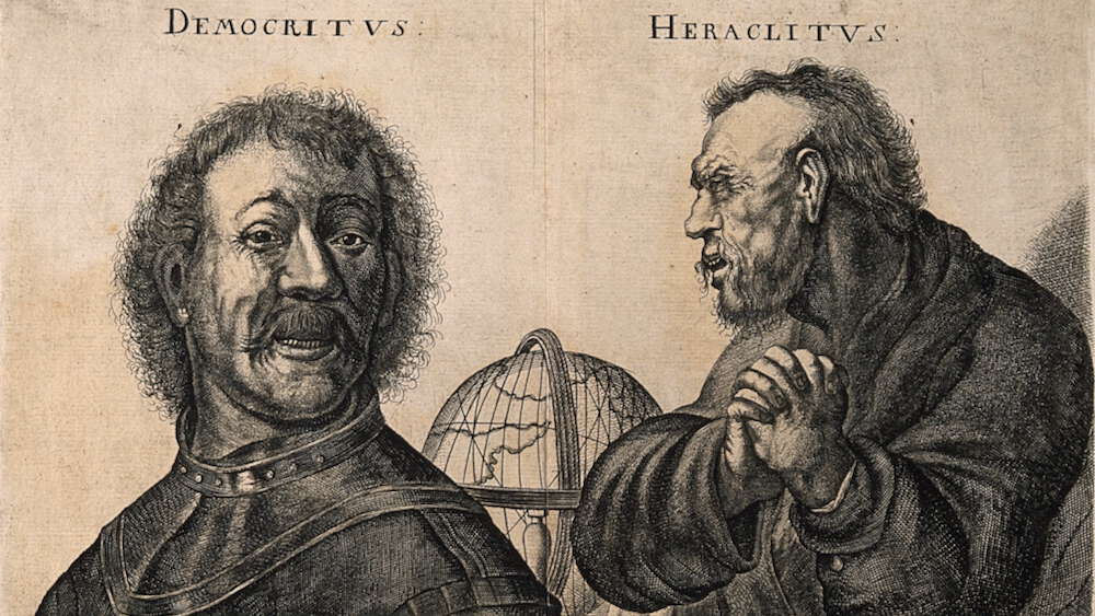 drawing, two men