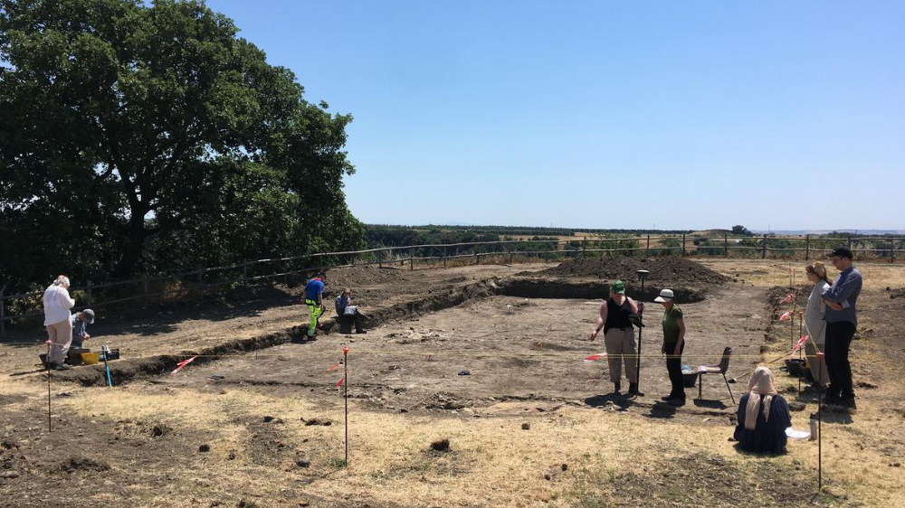 Archaeology, digging, sun, earth