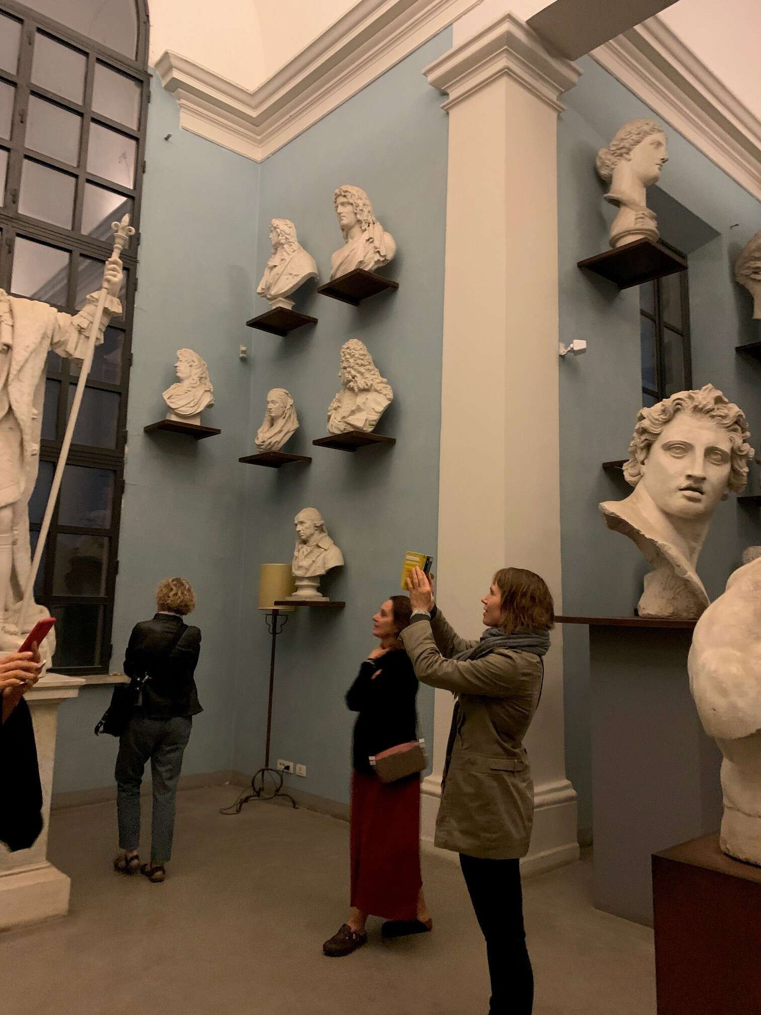 museum, portretthoder, utstilling
