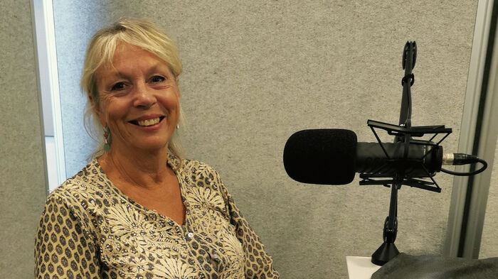 Tone Selboe in the podcast studio.