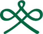 Et grønt symbol. Illustrasjon.
