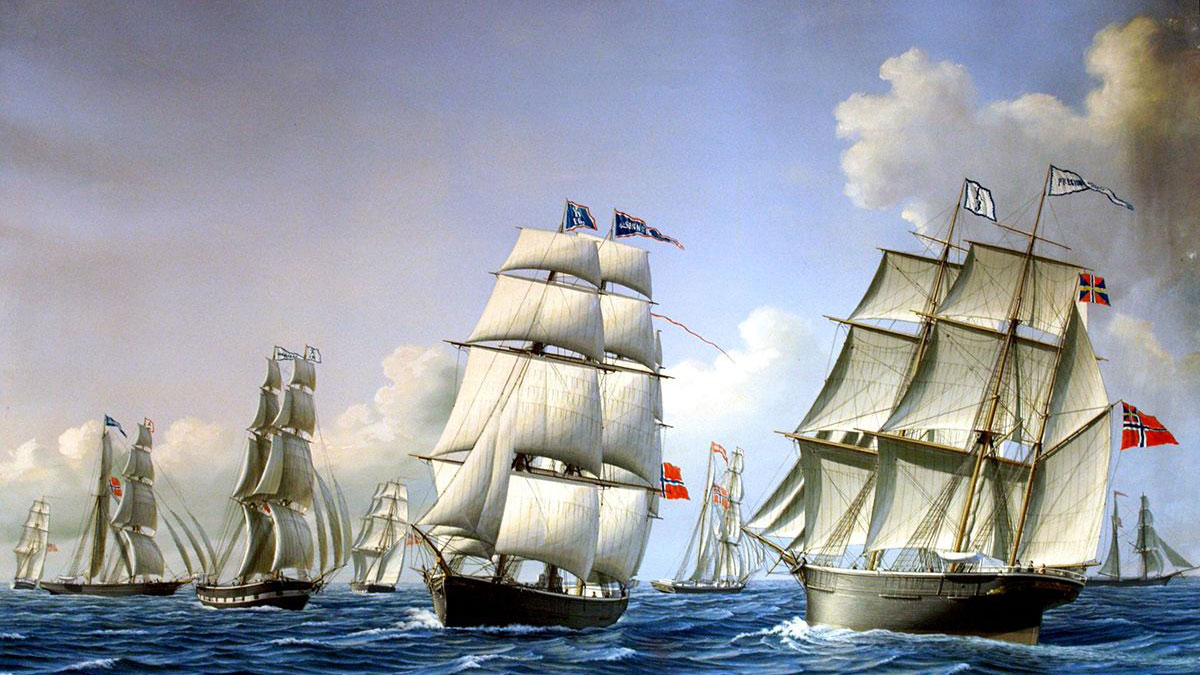 Norske handelsskip på 1800-tallet