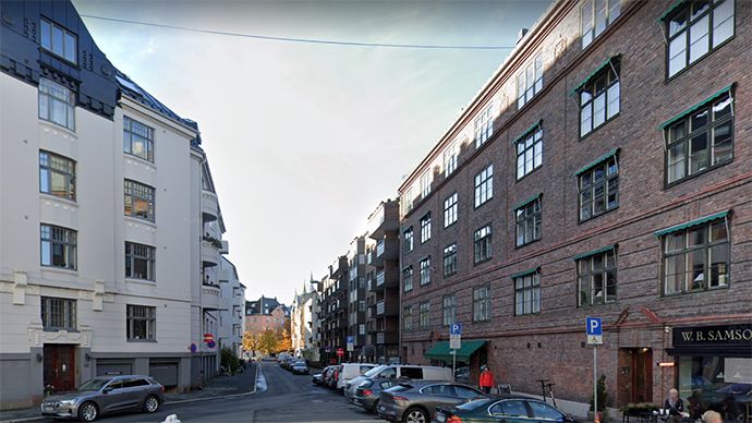 Foto fra Balchens gate slik det s[ ut i 2020