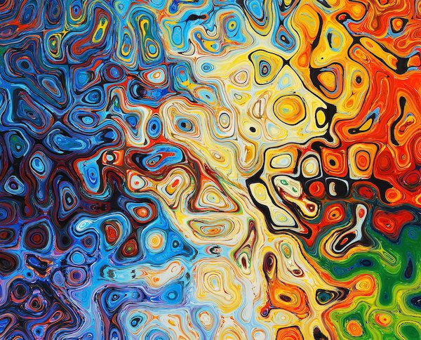 Image may contain: Organism, Art, Circle, Pattern, Rectangle.