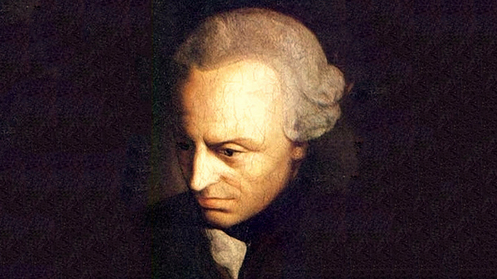 A portrait of the philosopher Immanuel Kant.