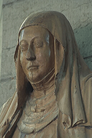 Statue av den hellige Birgitta.