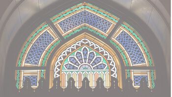 Thematic illustration of Islamic architecture