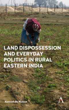 Front page of a magazine. It says: Land dispossesion and everydag politics in rural eastern India. Illustration.
