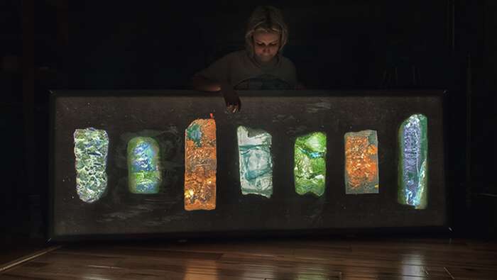 Bildet kan inneholde: visuell kunst, maling.