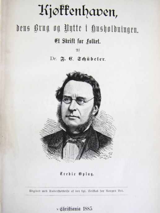 Frontpage in an old book shows the picture of a man. 