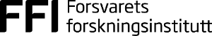 Logoen til FFI: Forsvarets forskningsinstiutt. Klikkbar.