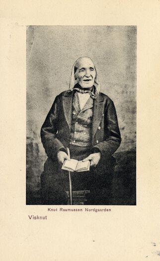Visknut. Knut Rasmussen Nordgaarden. Postkort