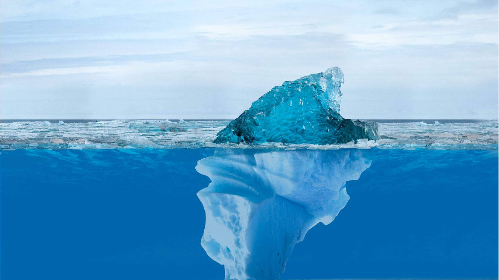 Iceberg in the ocean