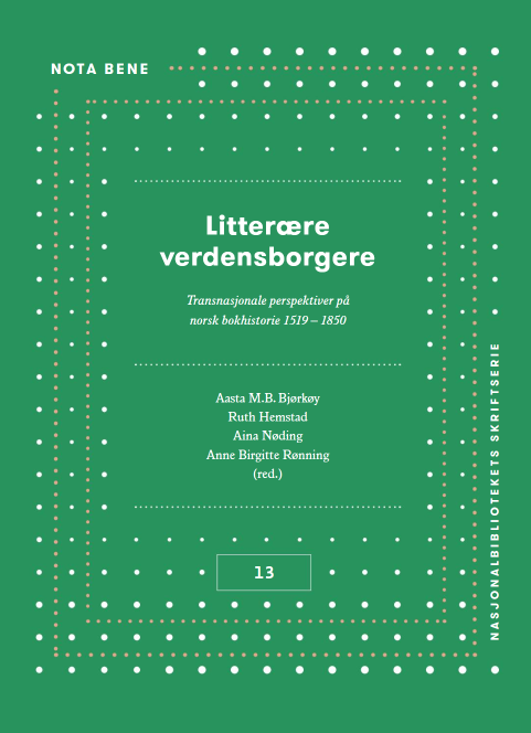 Bokforside i grønt med teksten Litterære verdensborgere.