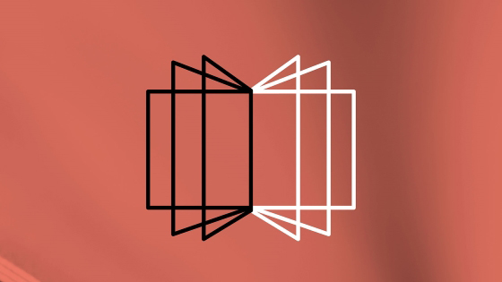 Grafisk fremstilling av en bok, logo for LCE.
