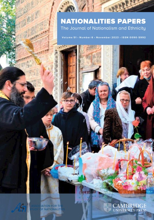 An orthodox priest holding a mass outside. Photo