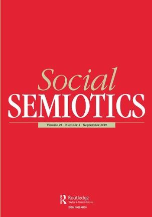 The cover of the journal "Social Semiotics".