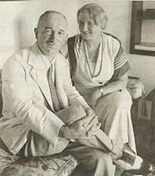 Edvard Beneš (1884-1948). Sosiolog, politiker. Her med Hana Benešová.