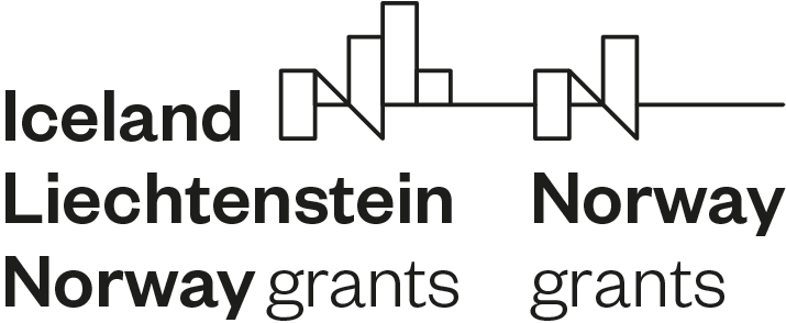 Logo som inneholder ordene Iceland, Lichtenstein, Norway Grants