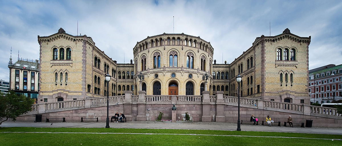 The Norwegian Storting, or parliament building. 