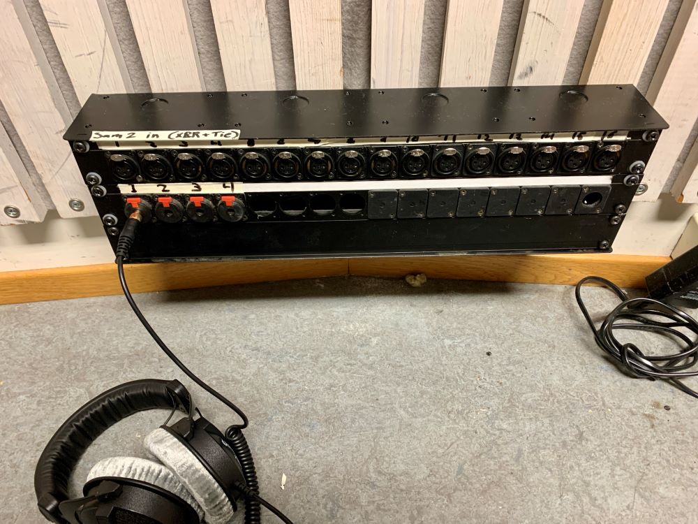 patchbay in samspill 2 showing the various input connections
