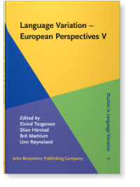 Language Variation – European Perspectives V. Selected Papers from the Seventh International Conference on Language Variation in Europe (ICLaVE 7), Trondheim, June 2013 front page