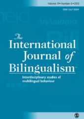 The International Journal of Bilingualism front page