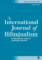 International Journal of Bilingualism front page