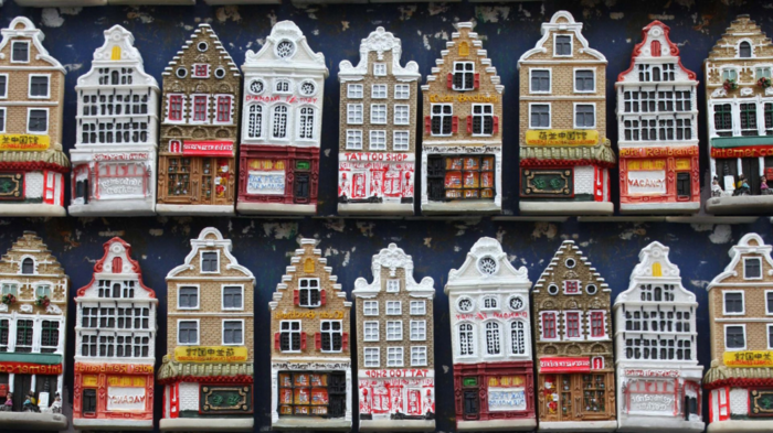 Souvernir magneter Amsterdam hus