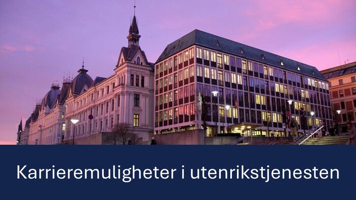 plakat med teksten Jobbklar og bilde av en som skriver i en bok 