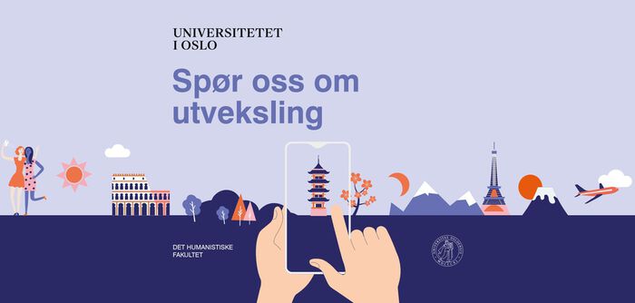 to hender som holder en telefon som går gjennom bilder av forskjellige monumenter fra forskjellige land.